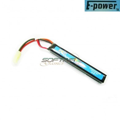 Batteria Lipo Connettore Mini Tamiya 7.4.v X 1500mah 25c Stick Type E-power (ep-7.4x1500)