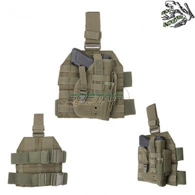 Pannello Cosciale Molle Con Fondina Universale Olive Drab Frog Industries® (fi-003588-od)