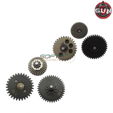 Steel Cnc Gears Set 32:1 High Torque For Aeg Gun Five (gf-cl04)