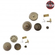 Set Completo Ingranaggi In Metallo Standard Original Per Aeg Gun Five (gf-cl27)