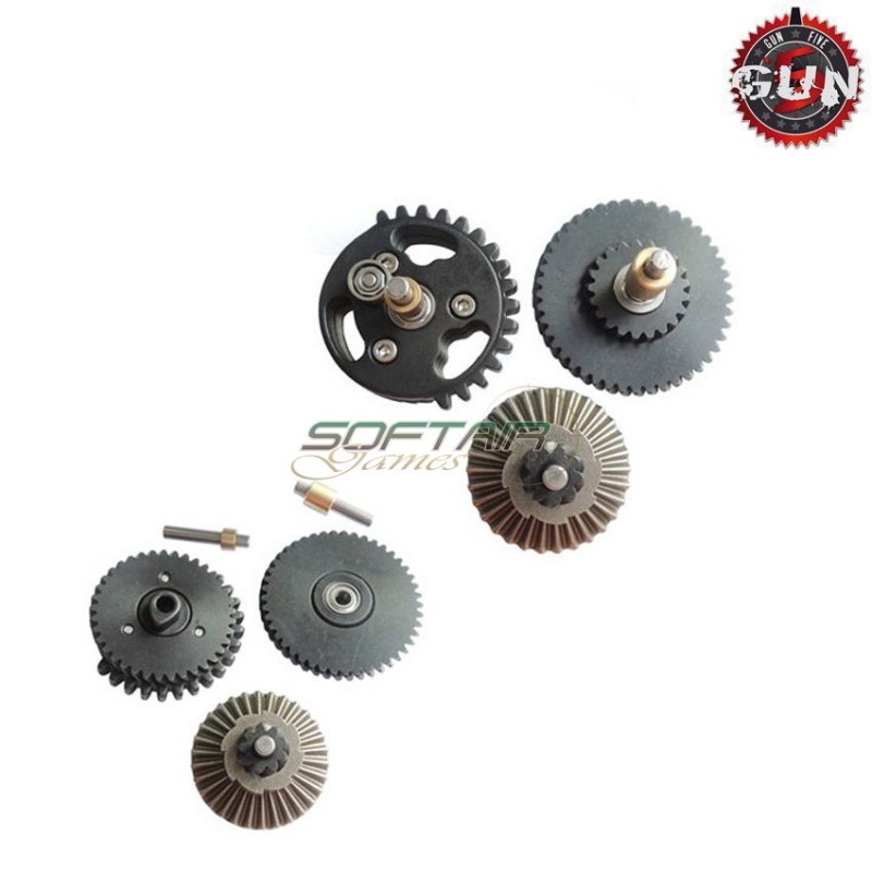 Steel Cnc Bearings Gears Set 100:300 Super High Torque Pro For Aeg Gun Five (gf-cl25)