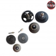 Set Ingranaggi Cuscinettati In Acciaio Cnc 16:1 High Speed Per Aeg Gun Five (gf-cl22)