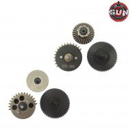 Set Ingranaggi Integrated In Acciaio Cnc 100:200 Super High Torque Per Aeg Gun Five (gf-cl18)