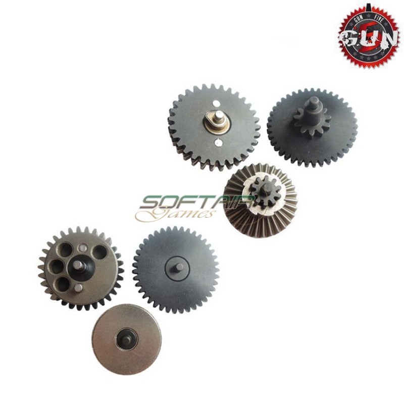 Set Ingranaggi Integrated In Acciaio Cnc 32:1 High Torque Per Aeg Gun Five (gf-cl17)