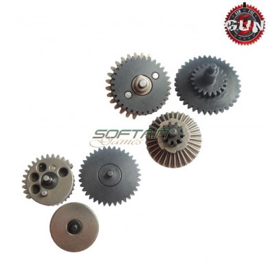 Set Ingranaggi Integrated In Acciaio Cnc 16:1 High Speed Per Aeg Gun Five (gf-cl15)