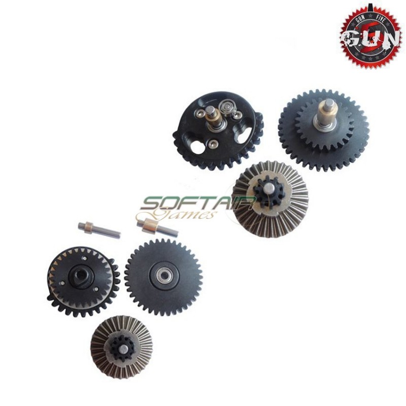 Steel Cnc Bearings Gears Set 13:1 Super High Speed For Aeg Gun Five (gf-cl20)