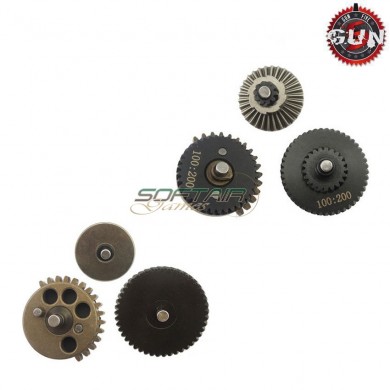 Steel Cnc Tenacity Gears Set 100:200 Super High Torque For Aeg Gun Five (gf-cl11)