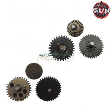 Steel Cnc Tenacity Gears Set 32:1 High Torque For Aeg Gun Five (gf-cl10)