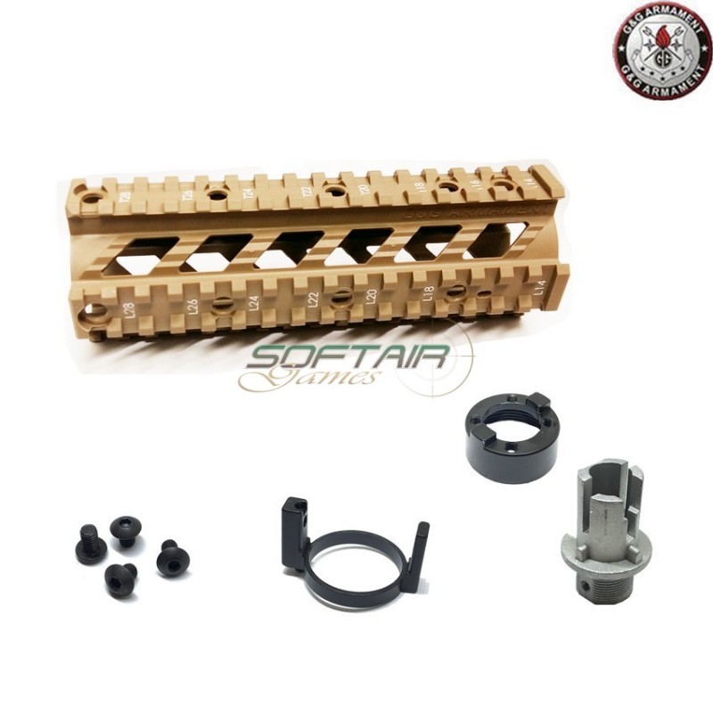 Rail In Nylon 7" Type Dark Earth M4/m16 G&g (gg-7-de)