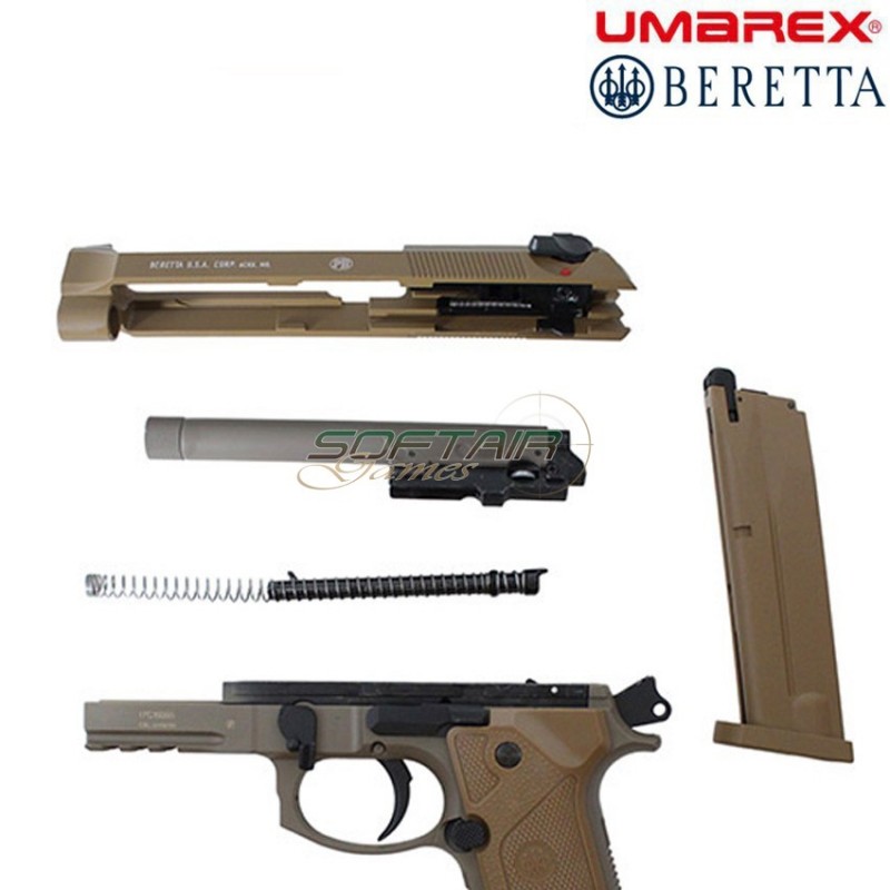 Co2 Pistol Beretta M9 A3 Flat Dark Earth Blowback Umarex (um-23644)