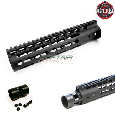 Nsr Keymod 10" Style Floating Ras Black Aeg/gbb Gun Five (gf-m270)