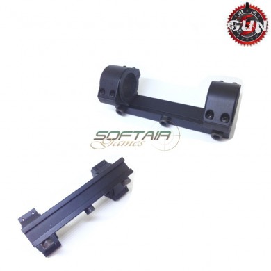 Supporto Per Slitte 11mm Ottica 25mm Black Gun Five (gf-qp0001)