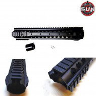 Aluminum Aeg Handguard Urx3 M4 Style Black 12" Gun Five (gf-qp0027)
