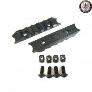 Kit 2 Pieces Rail Panel 5 Slot Black G&g (gg-03197)
