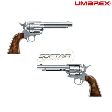 Co2 Pistol Revolver Legend Wester Cowboy Nickel Umarex (um-21134)