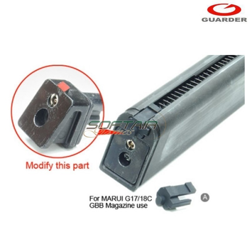 Fondello Caricatore Per Serie Glock Marui/kjw/we Guarder (glk-105-bk)