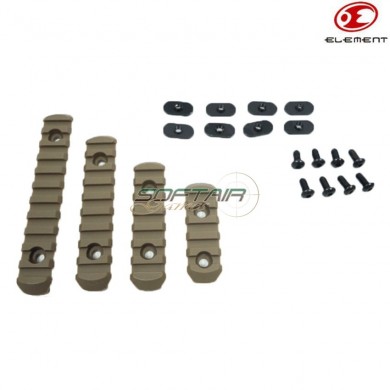 Handguard Set 4 Rail Dark Earth Pts Moe Element (ex254-de)