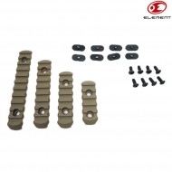 Handguard Set 4 Rail Dark Earth Pts Moe Element (ex254-de)