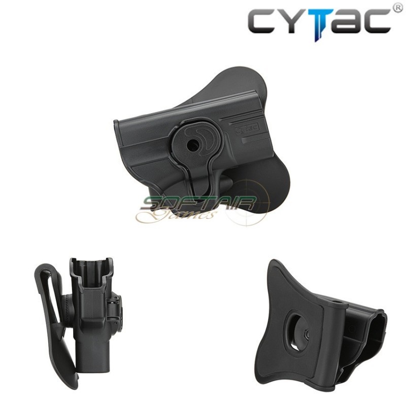 Fondina Rigida Destra Black Per Springfield Xds Cytac (cy-xdsg2)