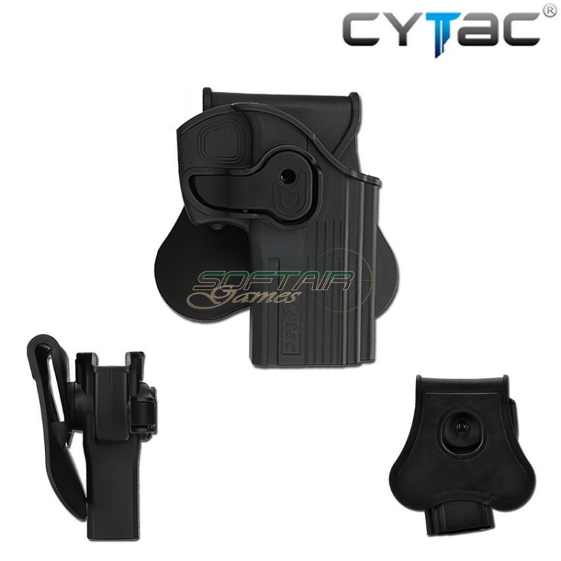 Fondina Rigida Destra Black Per Taurus Pt24/7 Cytac (cy-t24/7)