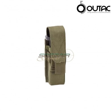 Single Pistol 9mm Magazine Pounch Olive Drab Outac (ot-pmo1-od)