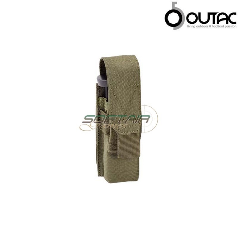 Single Pistol 9mm Magazine Pounch Olive Drab Outac (ot-pmo1-od)