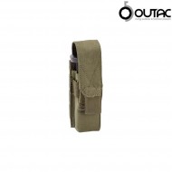 Single Pistol 9mm Magazine Pounch Olive Drab Outac (ot-pmo1-od)
