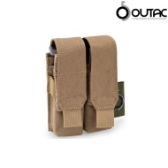 Double Pistol 9mm Magazine Pounch Coyote Outac (ot-pmo1-ct)