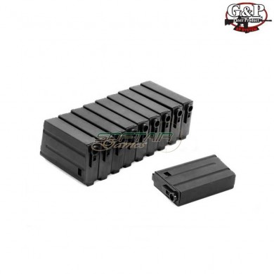 Set 10 Mid-caps Magazine Vn 110 Bb Metal For M4/16 G&p(gp213-p)