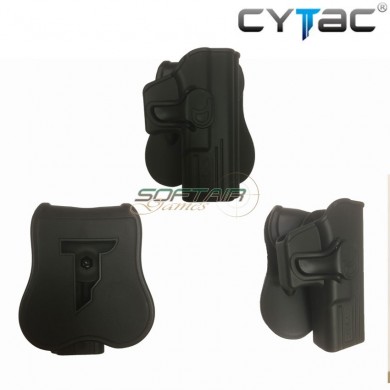 Concealable Rigid Right Holster Black For Glock 19/23/32 Cytac (cy-g19g2-bk)