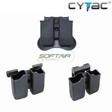 Double Rigid Magazine Pouch Black For Beretta 92 Cytac (cy-mp-p2)