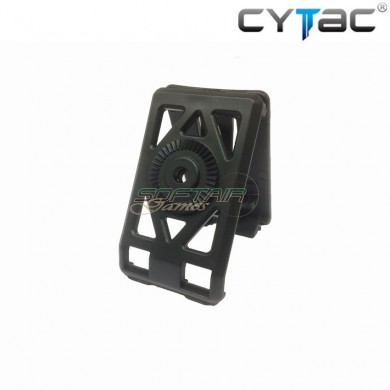 Attacco Black Cinturone A Sgancio Rapido Per Fondine Pistole Cytac (cy-bc2)