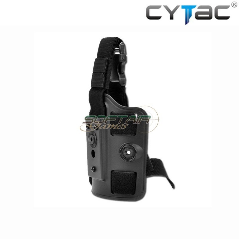 Black Rigid Leg Rig For Holsters And Accesories Cytac (cy-dlp)