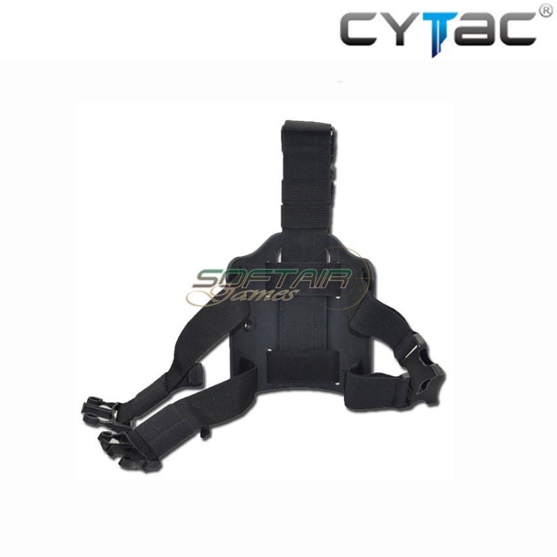 Sistema Cosciale Rigido Black Per Fondine Ed Accessori Cytac (cy-dlp)