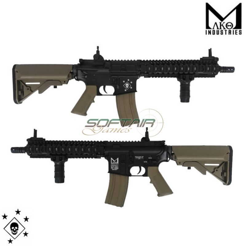 Fucile Elettrico Mk18 9'' Two Tone Qd System Mako Industries (mo-cqbrmk18dt-603t)