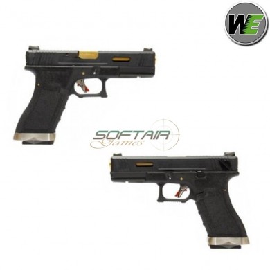 Gas Pistol G18 E Force Black Blowback Black/gold We (we-059bbg)