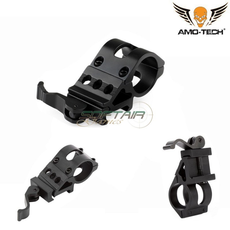Offset Qd Torcia/laser Mount Black Amo-tech® (amt-45815610-bk)