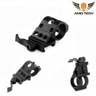 Offset Qd Flashlight/laser Mount Black Amo-tech® (amt-45815610-bk)