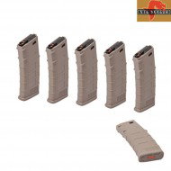Set 5 Mid-caps Magazines Dark Earth New Gen Type 130bb Big Dragon (bd-04252t-5)