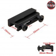 Ottica/dot Mount Rail Da 20mm A 11mm Black Gun Five (gf-4519547)
