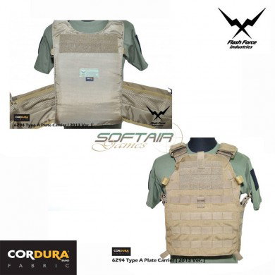 Plate Carrier 6094 Type A Vest Coyote Brown Flash Force Ind. (ffi-6z94-cb-2013)