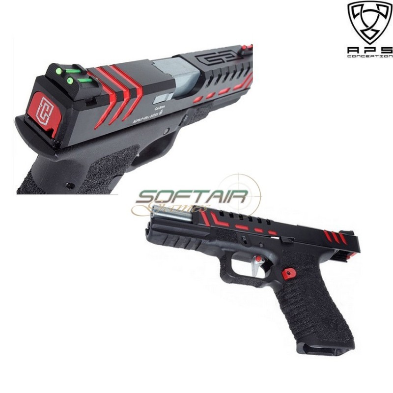 Co2 Pistol Scorpion D-mod Dual Power Black Aps (aps-scorpion-c)