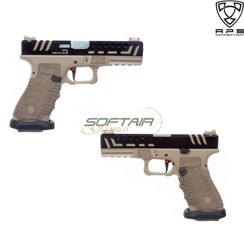 Pistola A Co2 Scorpion D-mod Dual Power Dark Earth Aps (aps-scorpion-c-de)