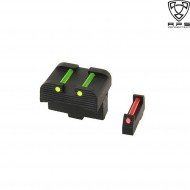Tacche Di Mira Per Serie Glock In Fibra Ottica Aps (aps-ac019)