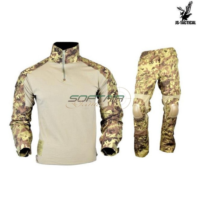 Uniforme Completa Combat Warrior Vegetato Italiano Js Tactical (jswar-tc)