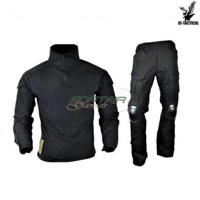 Complete Uniform Combat Warrior Black Swat Js Tactical (jswar-bk)