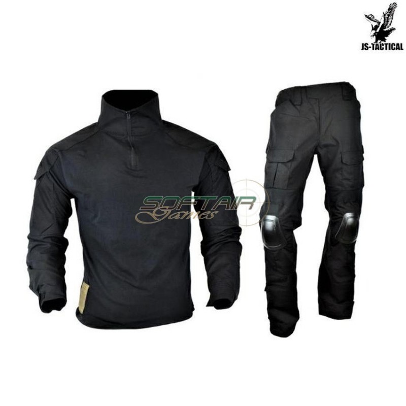 Complete Uniform Combat Warrior Black Swat Js Tactical (jswar-bk)