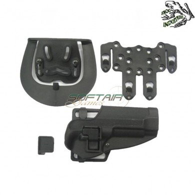 Full Set Cqc M9 Beretta Holster Black Frog Industries (fi-hm9-b)