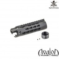 Leopard 8" Keymod Bk Handguard Set Avalon Vfc (vf9-hgdlop08bk01)