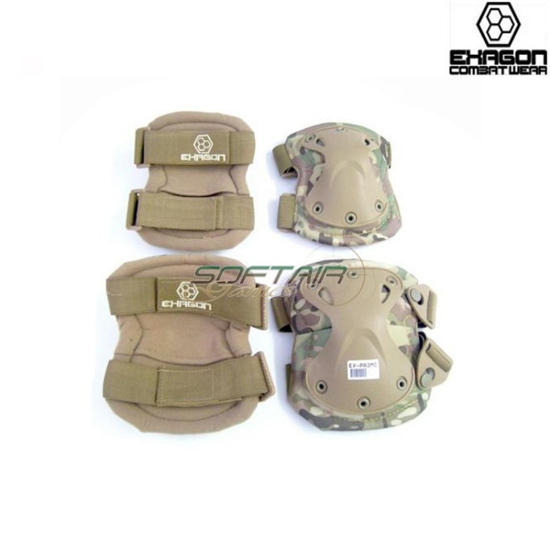 Knee And Elbow Defense Set Multicam Exagon (ex-pa3mc)